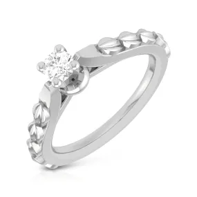 0.20cts Solitaire Diamond Platinum Ring for Women JL PT R-47