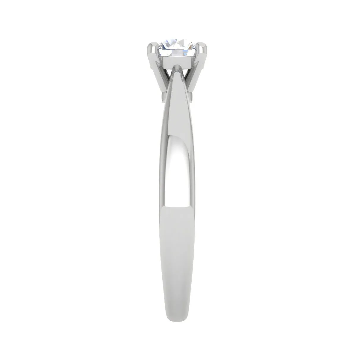 0.30 cts Solitaire Platinum Ring JL PT RS RD 117