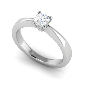 0.30 cts Solitaire Platinum Ring JL PT RS RD 117