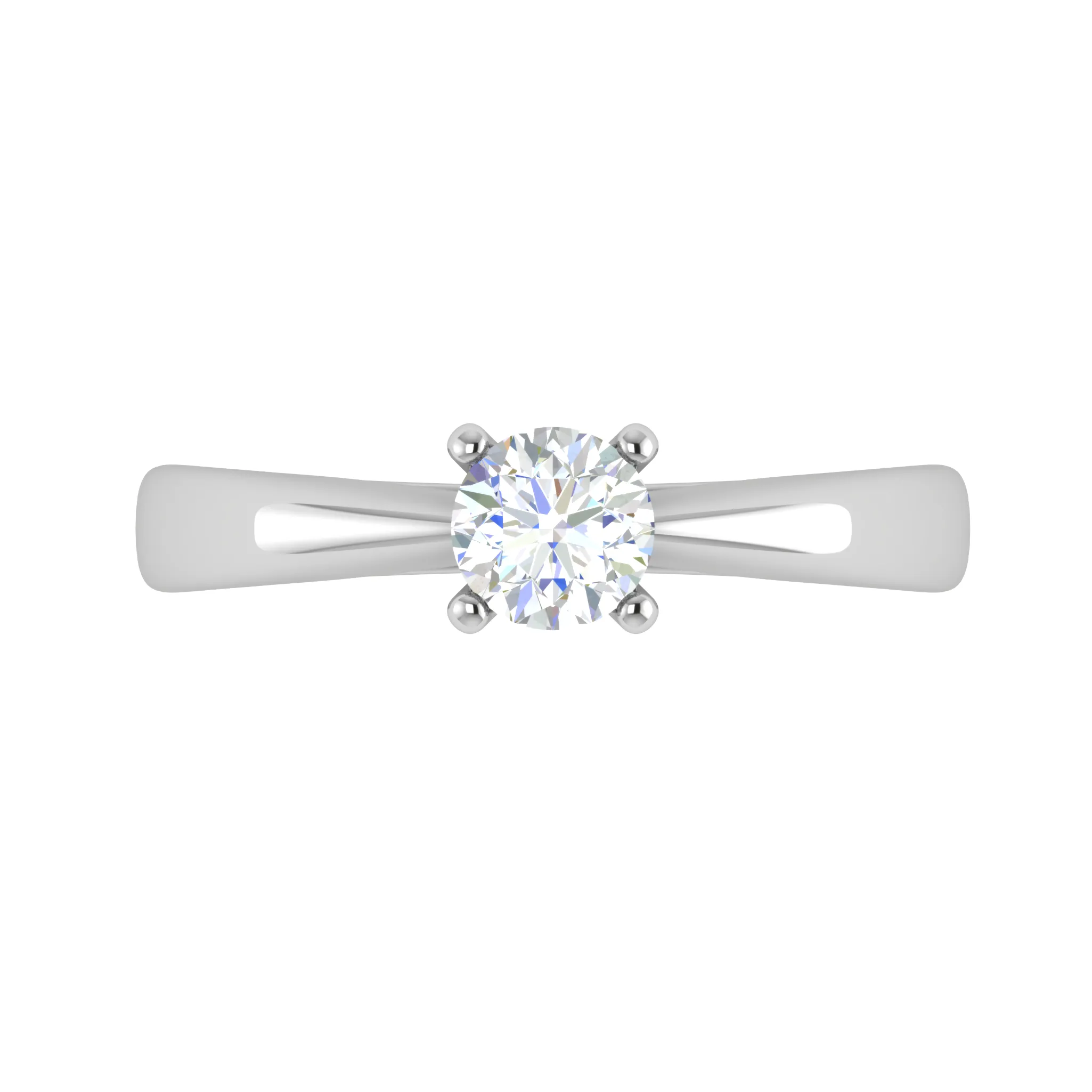 0.30 cts Solitaire Platinum Ring JL PT RS RD 117
