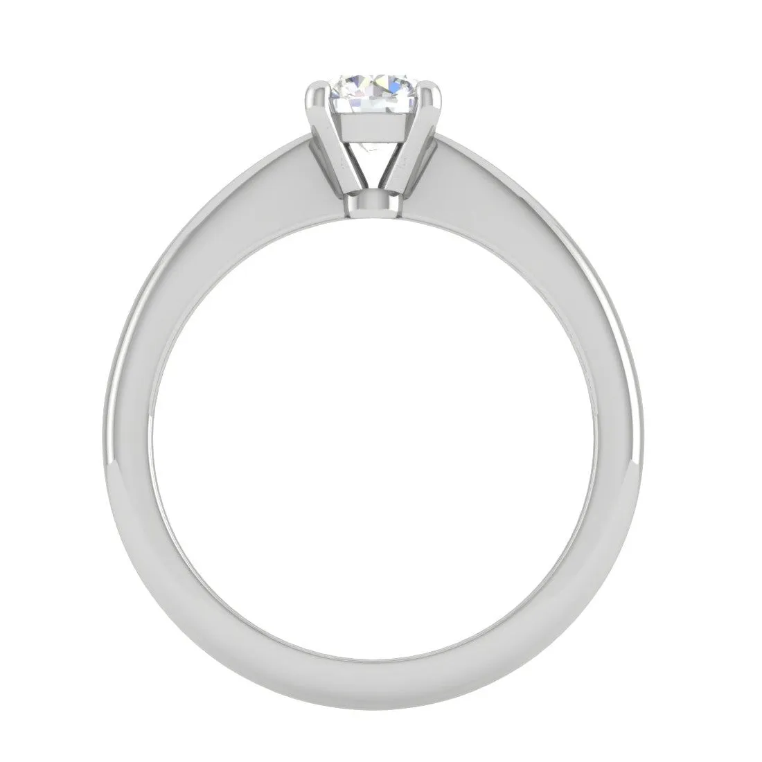 0.30 cts Solitaire Platinum Ring JL PT RS RD 117