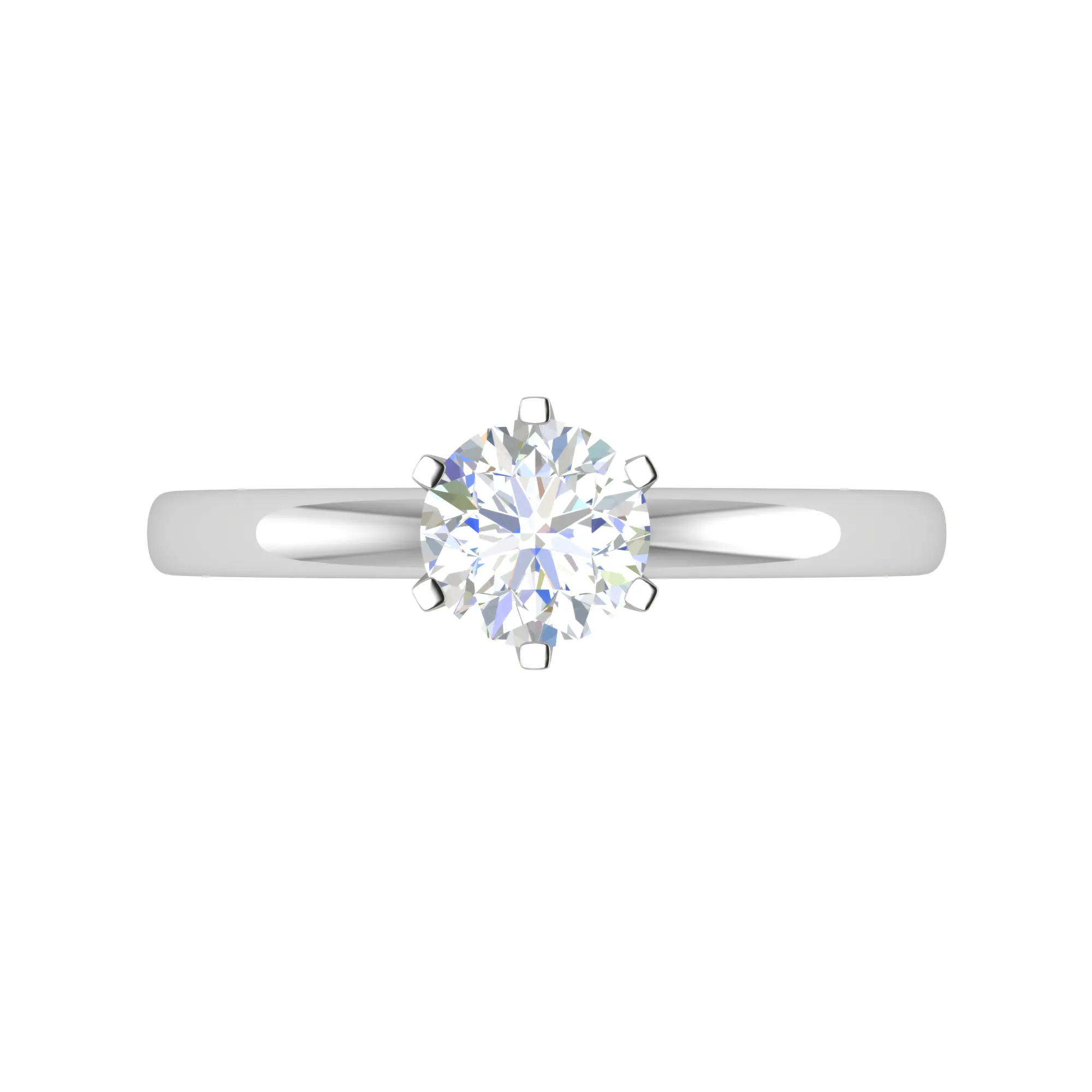 0.30 cts Solitaire Platinum Ring JL PT RS RD 176
