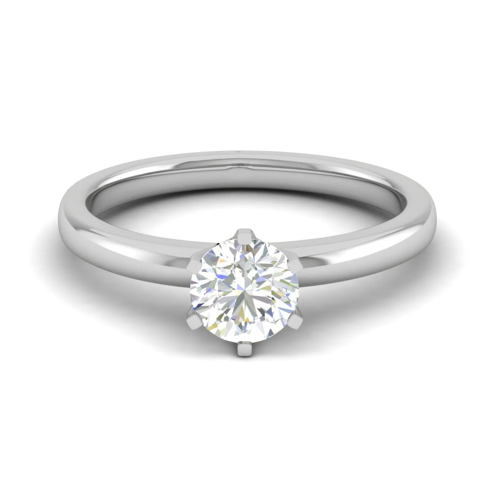 0.30 cts Solitaire Platinum Ring JL PT RS RD 176