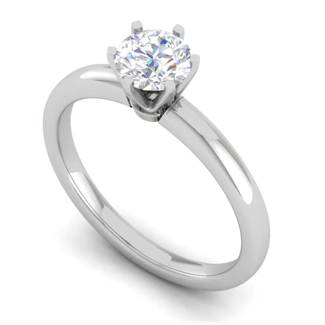 0.30 cts Solitaire Platinum Ring JL PT RS RD 176