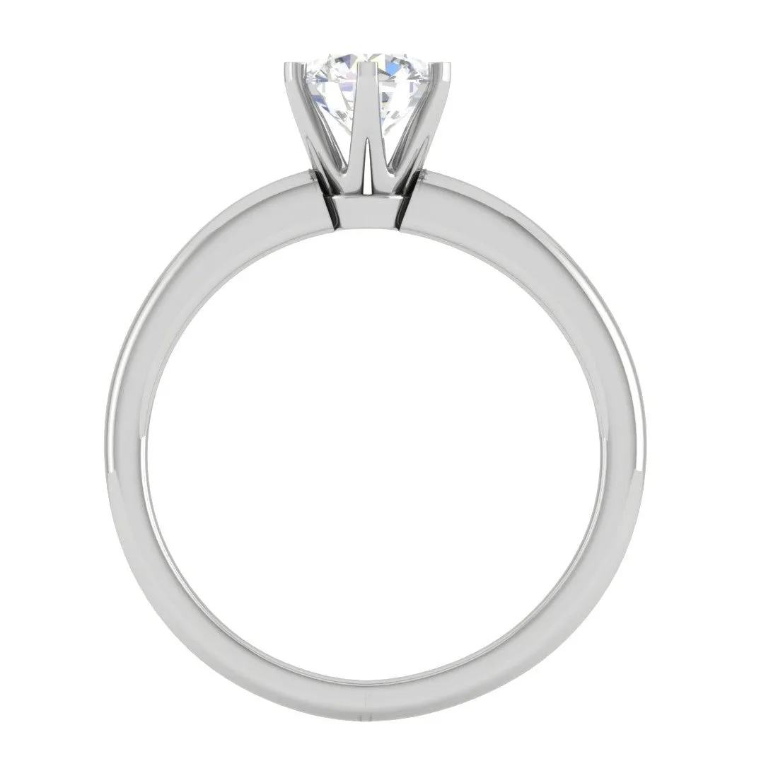 0.30 cts Solitaire Platinum Ring JL PT RS RD 176