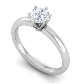 0.30 cts Solitaire Platinum Ring JL PT RS RD 176