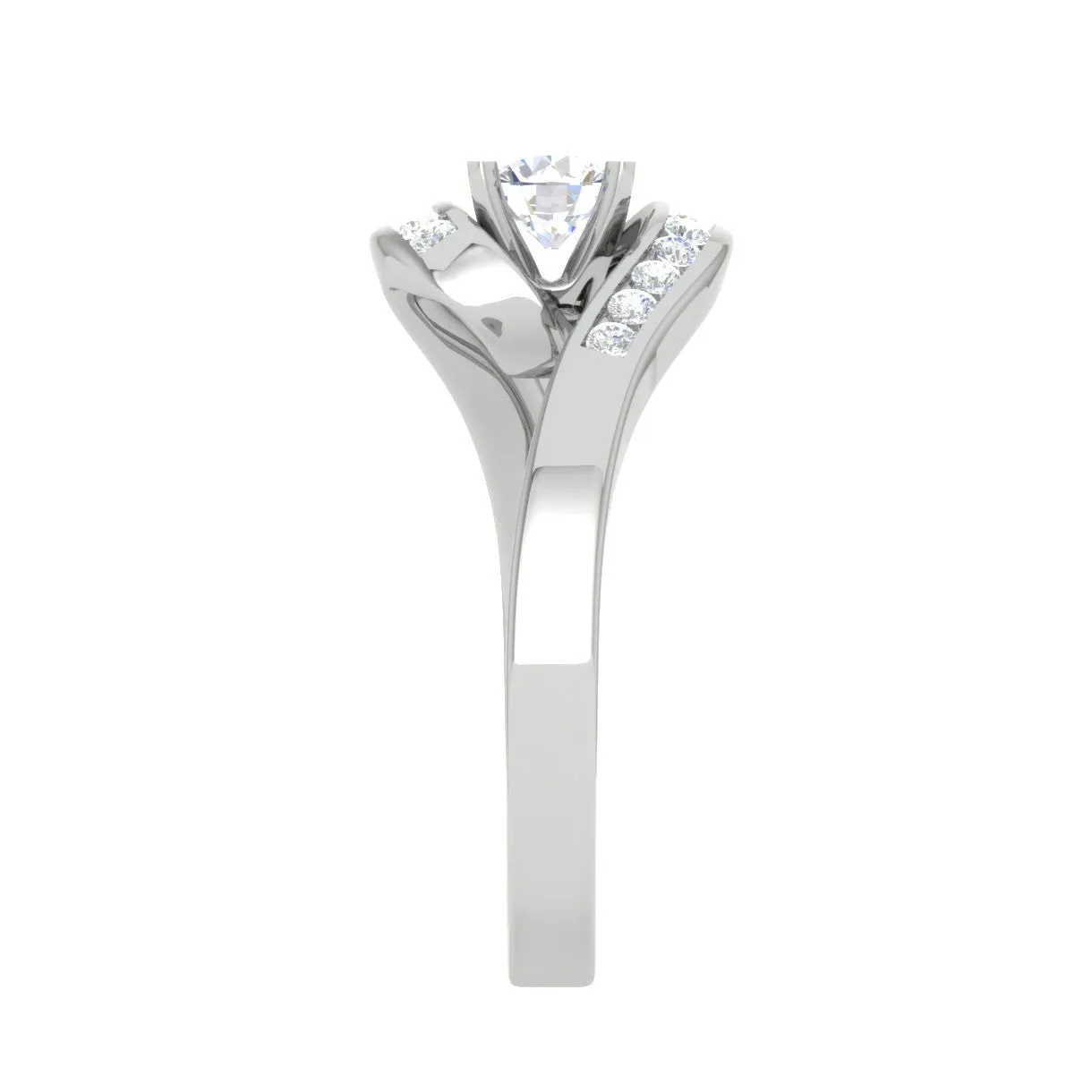 0.50 cts Solitaire Diamond Shank Platinum Ring JL PT RP RD 127