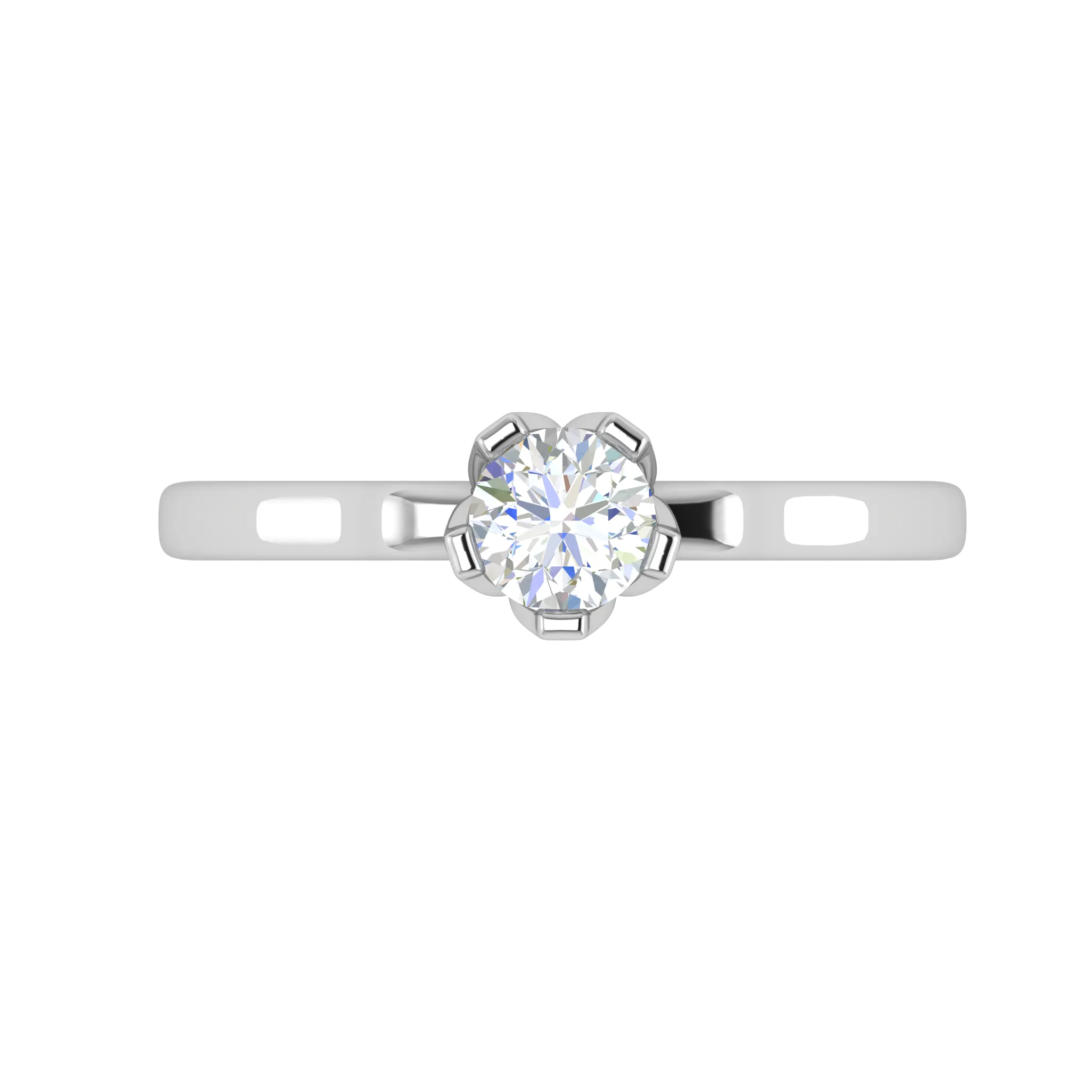 0.50 cts Solitaire Platinum Ring JL PT RS RD 140