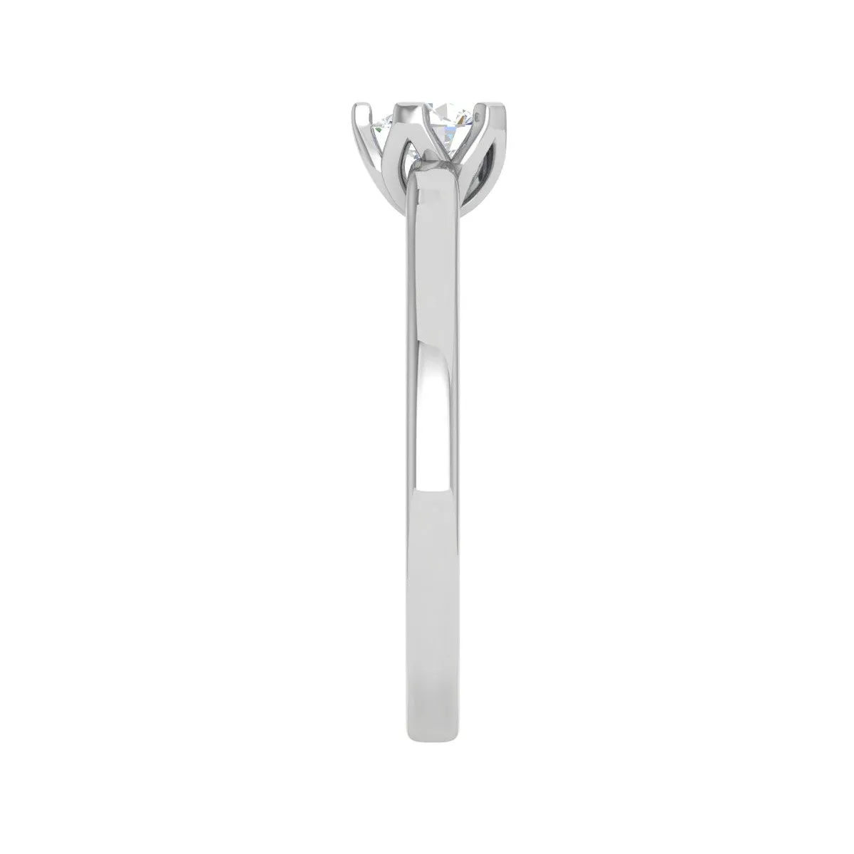0.50 cts Solitaire Platinum Ring JL PT RS RD 140