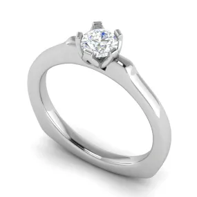 0.50 cts Solitaire Platinum Ring JL PT RS RD 140
