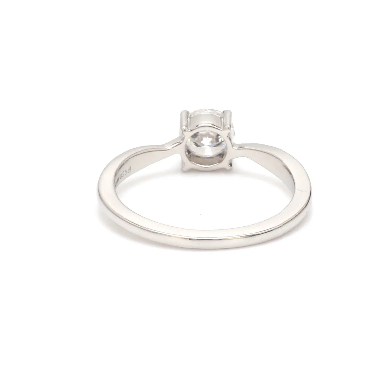 0.50cts Solitaire Diamond Platinum Twisted Shank Ring JL PT 2004-A