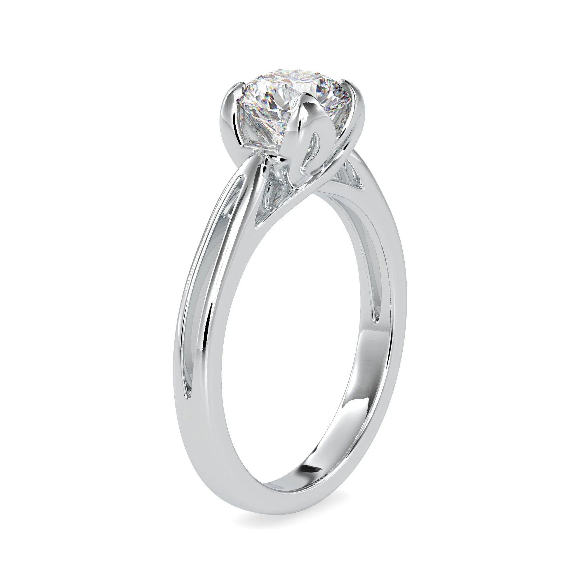 0.50cts. Solitaire Platinum Engagement Ring JL PT 0182