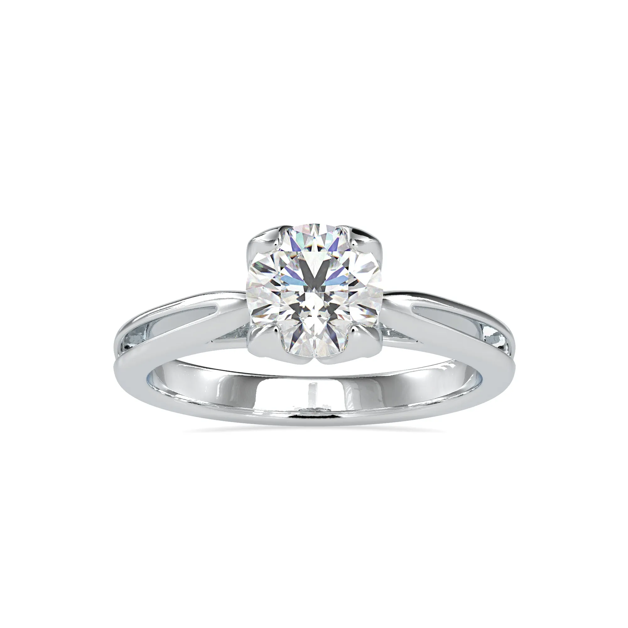 0.50cts. Solitaire Platinum Engagement Ring JL PT 0182