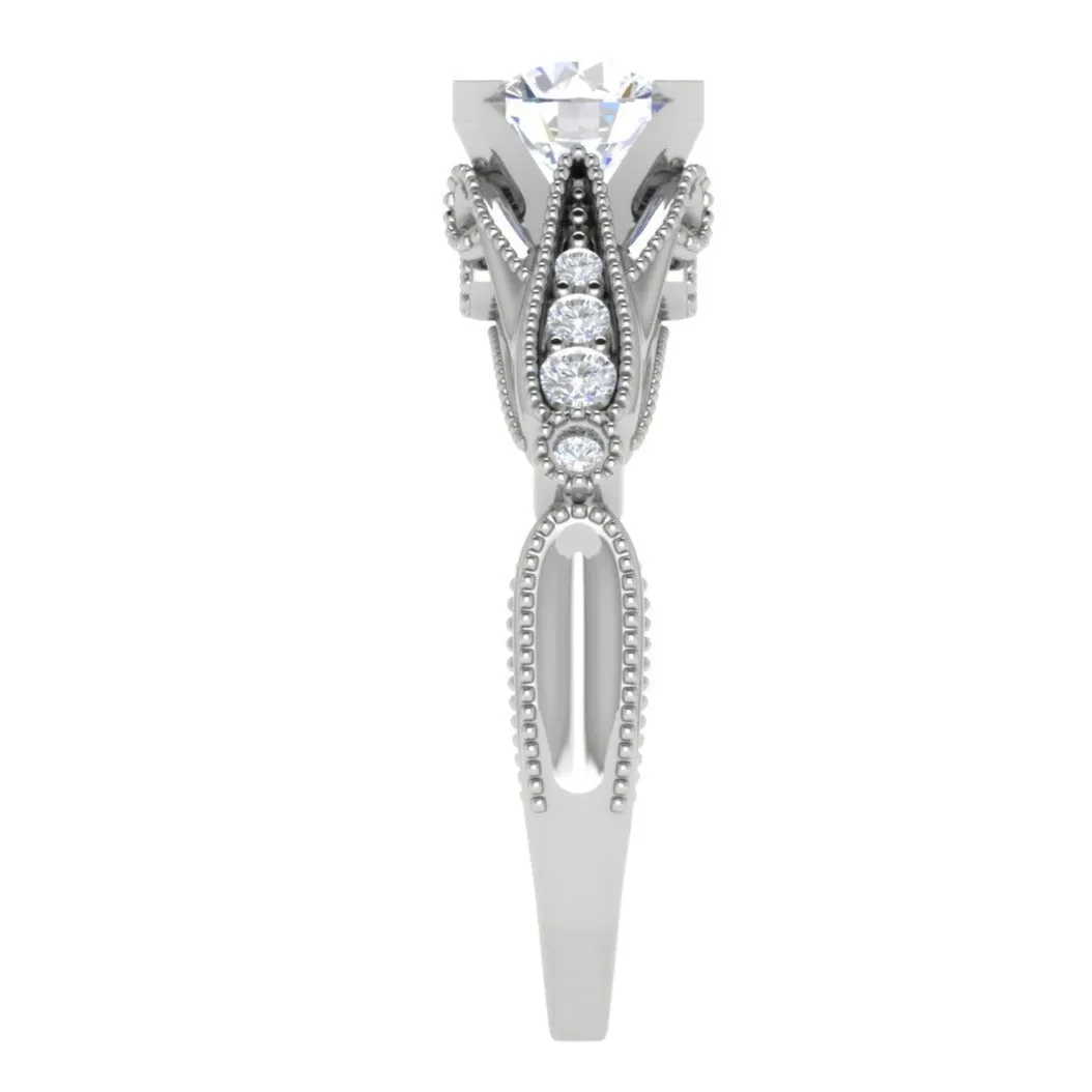 0.70 cts Platinum Solitaire Ring for Women JL PT 1152