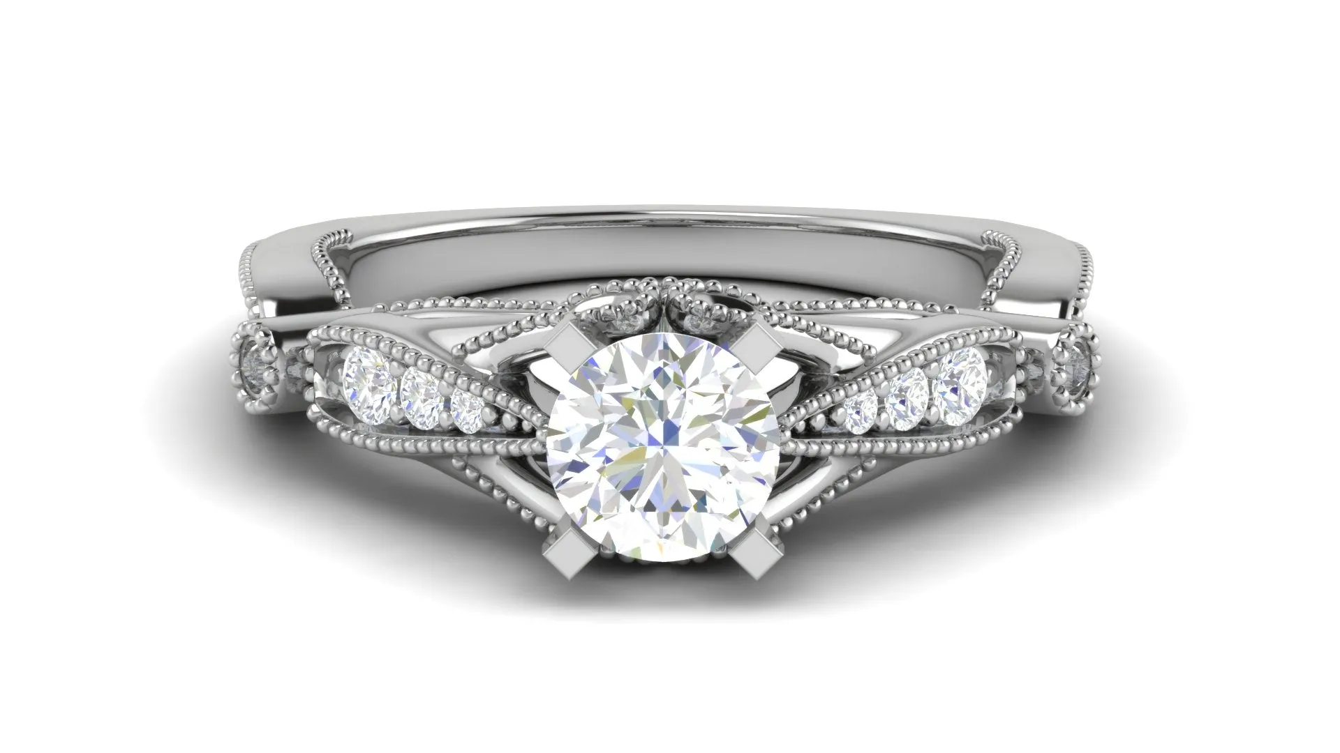 0.70 cts Platinum Solitaire Ring for Women JL PT 1152