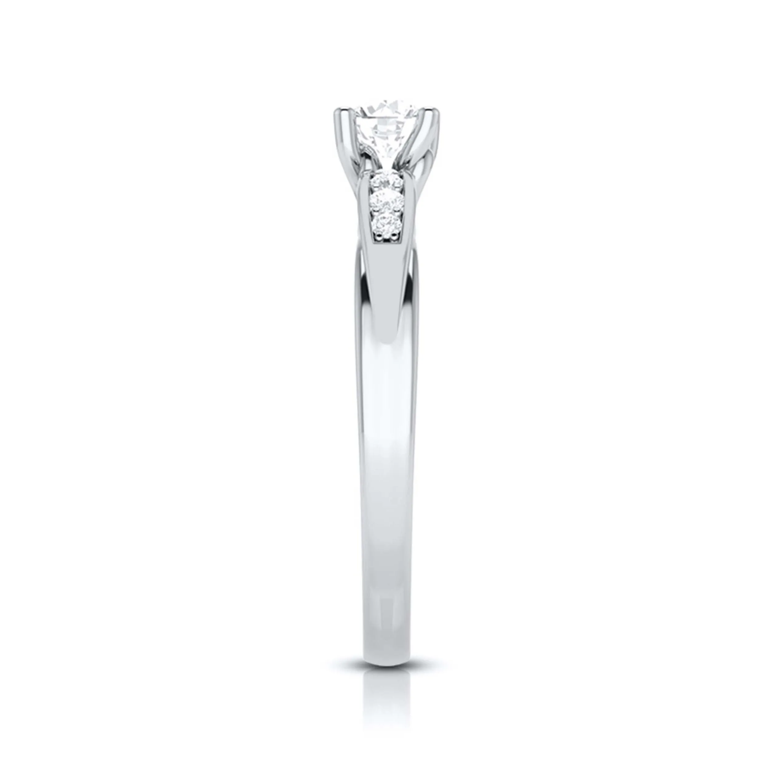1-Carat Lab Grown Solitaire Platinum Engagement Ring with a Hidden Heart JL PT LG G-118-C