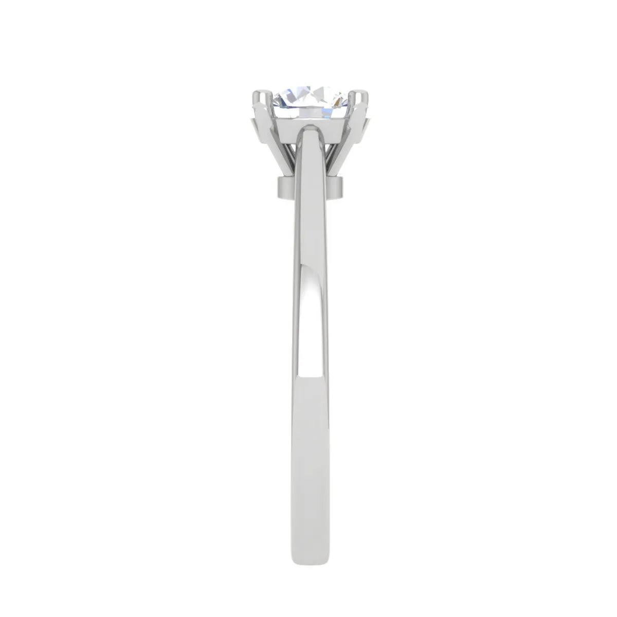 1-Carat Lab Grown Solitaire Platinum Ring for Women JL PT RS LG G 128-B