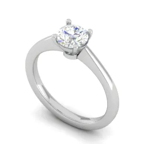 1-Carat Lab Grown Solitaire Platinum Ring for Women JL PT RS LG G 128-B