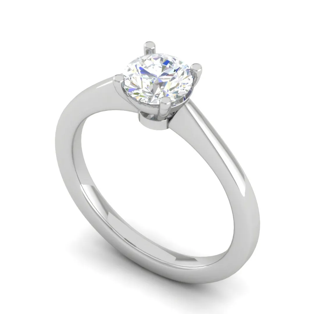 1-Carat Lab Grown Solitaire Platinum Ring for Women JL PT RS LG G 128-B
