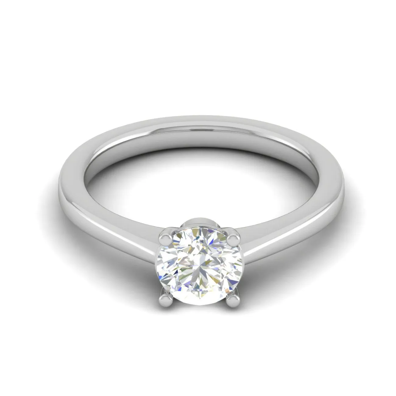 1-Carat Lab Grown Solitaire Platinum Ring for Women JL PT RS LG G 128-B