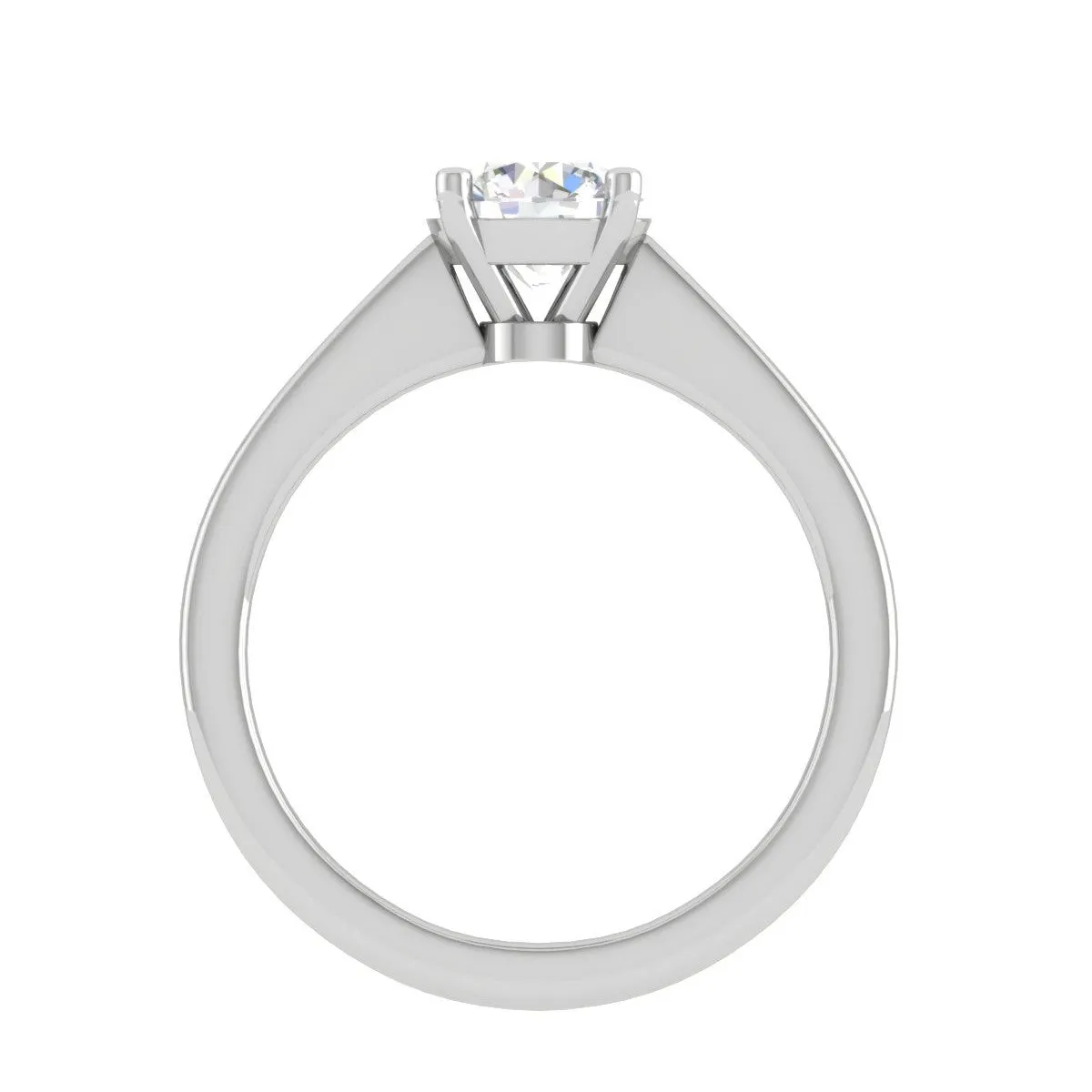 1-Carat Lab Grown Solitaire Platinum Ring for Women JL PT RS LG G 128-B