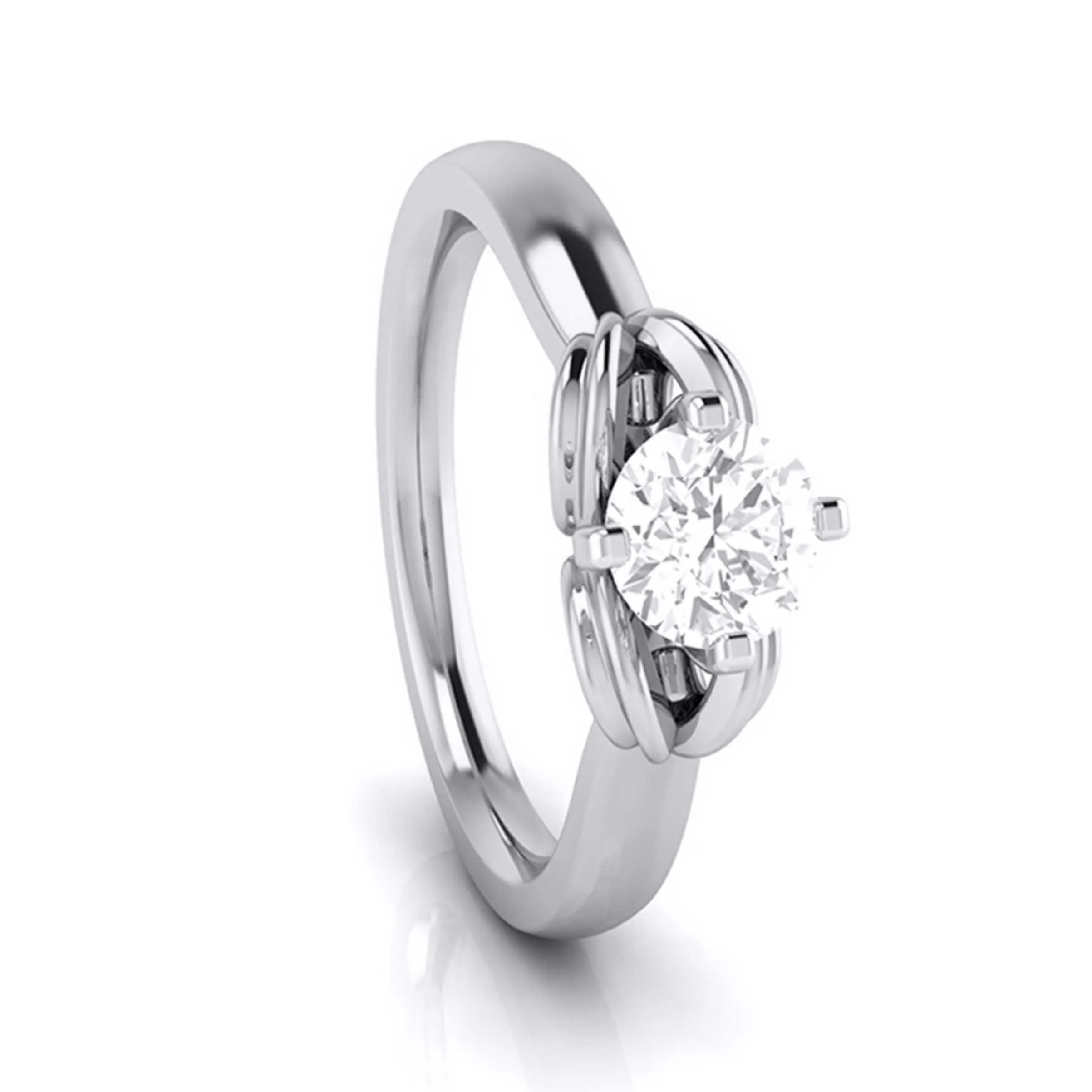 1-Carat Solitaire Platinum Ring for Women JL PT G 114-C