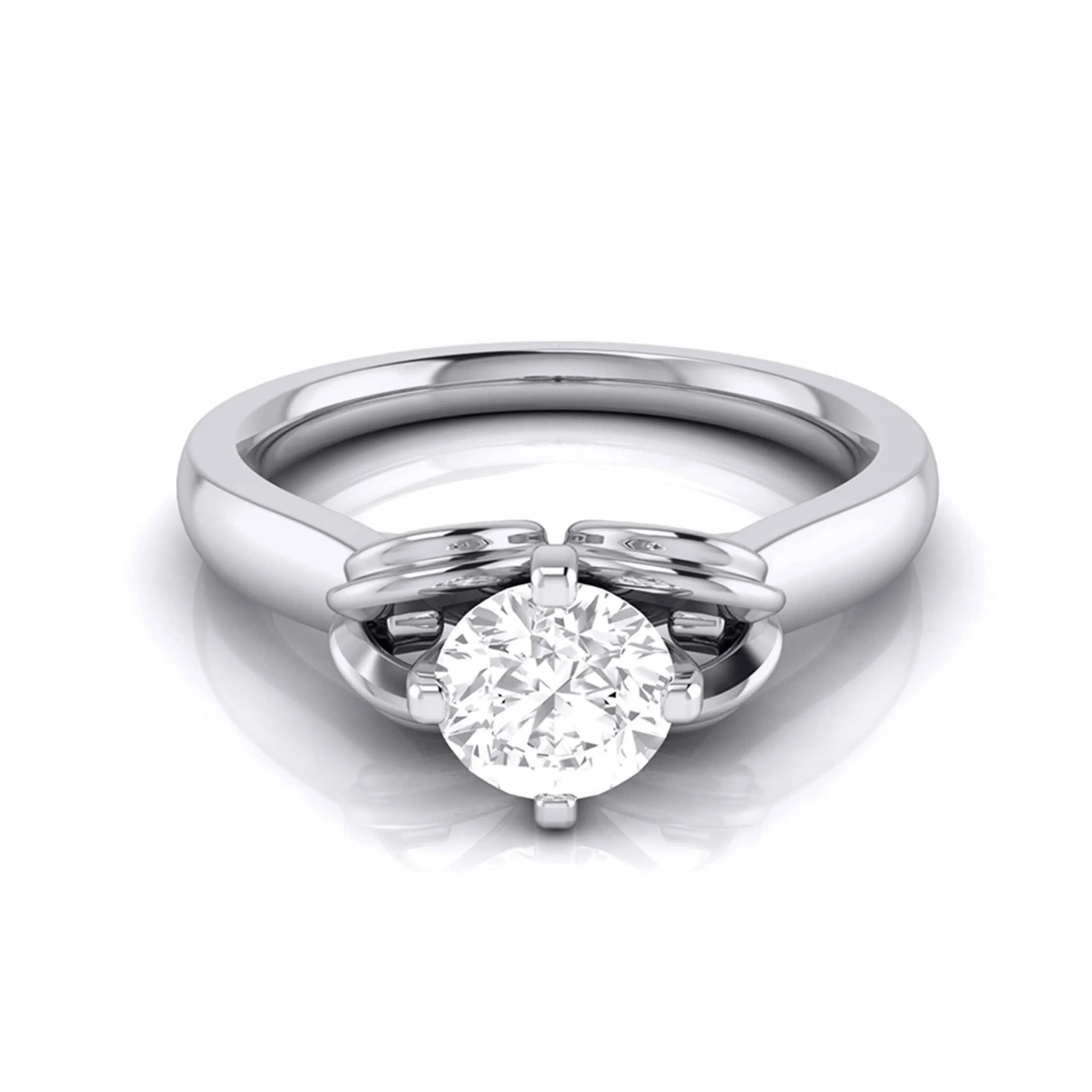 1-Carat Solitaire Platinum Ring for Women JL PT G 114-C