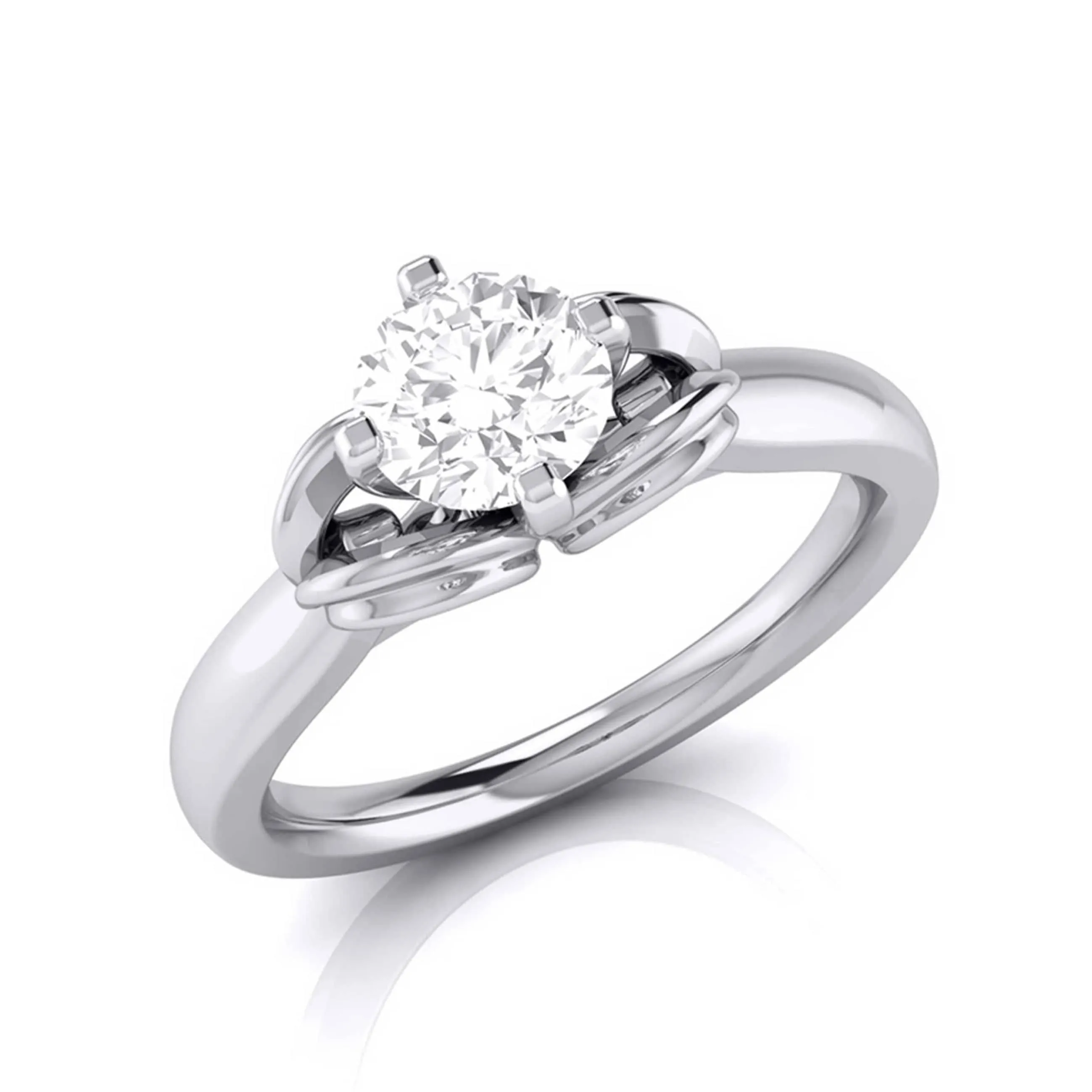 1-Carat Solitaire Platinum Ring for Women JL PT G 114-C