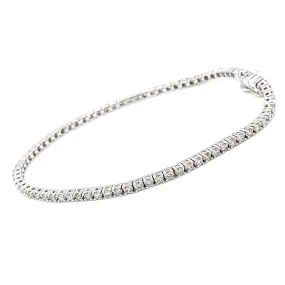 1.06ct 18k White Gold Diamond Tennis Bracelet