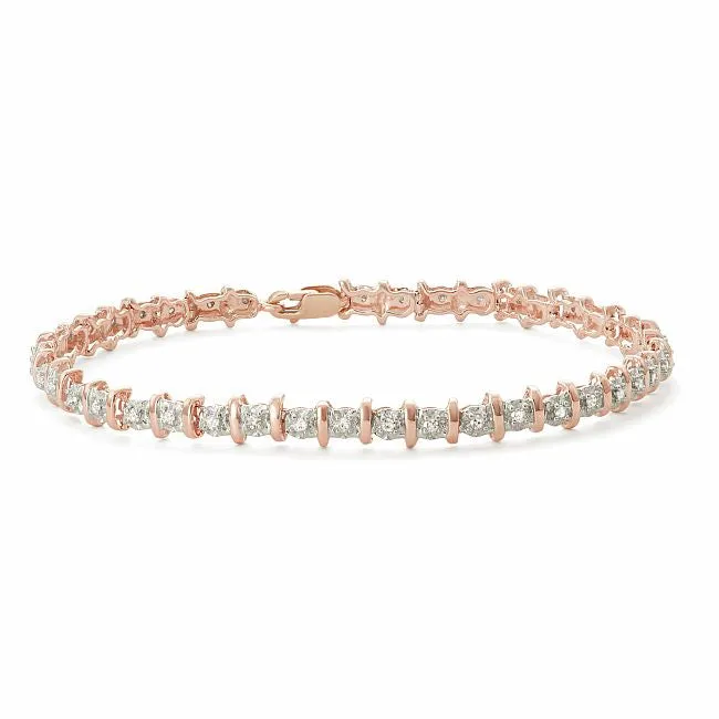 1/2 CTW Diamond 7-inch Tennis Bracelet in 10KT Rose Gold