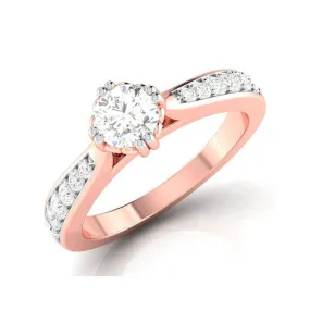 1.50-Carat Lab Grown Solitaire 18K Rose Gold Ring JL AU LG G-107R-D