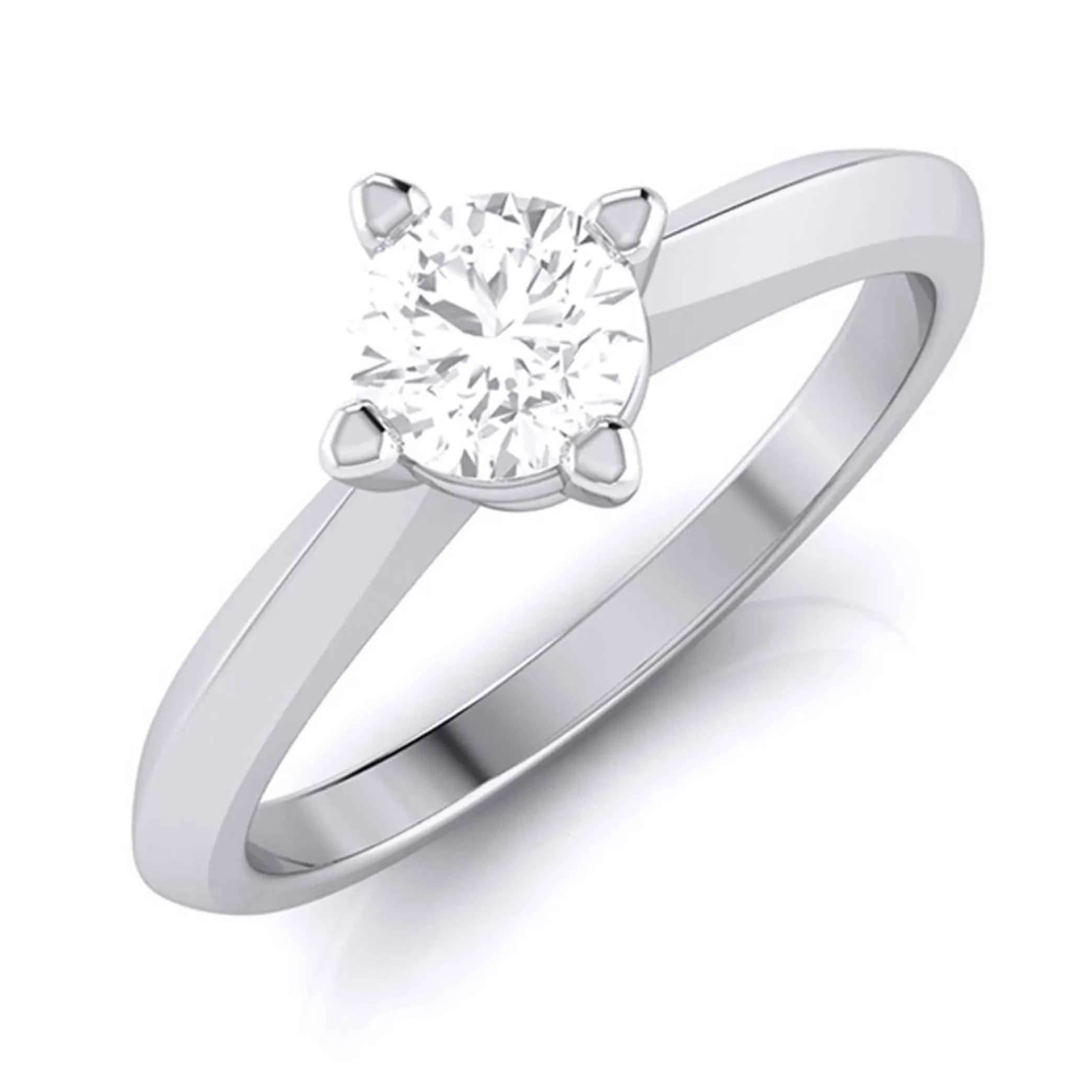 1.50 Carat Platinum Lab Grown Diamond Solitaire Engagement Ring JL PT LG G-121-E