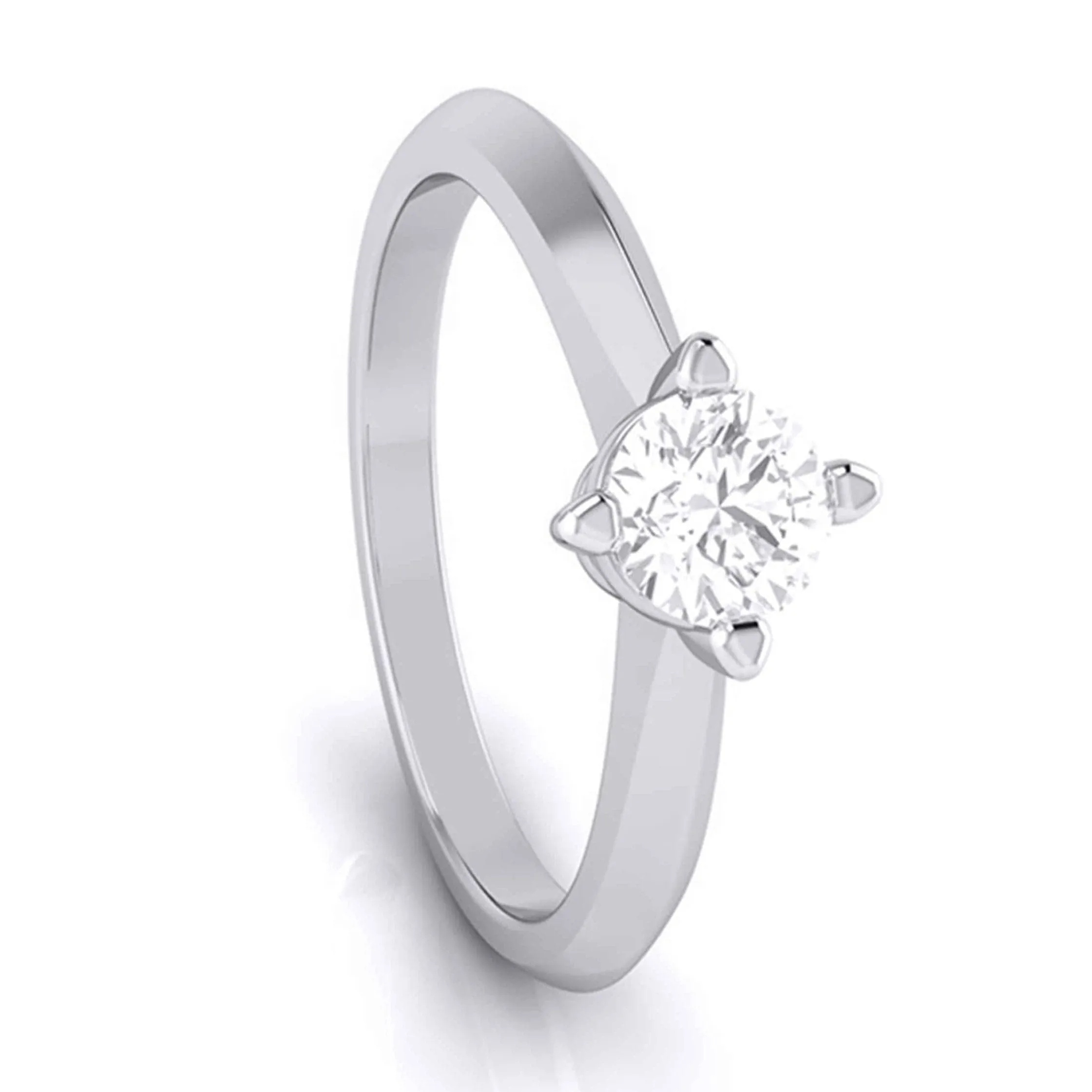 1.50 Carat Platinum Lab Grown Diamond Solitaire Engagement Ring JL PT LG G-121-E