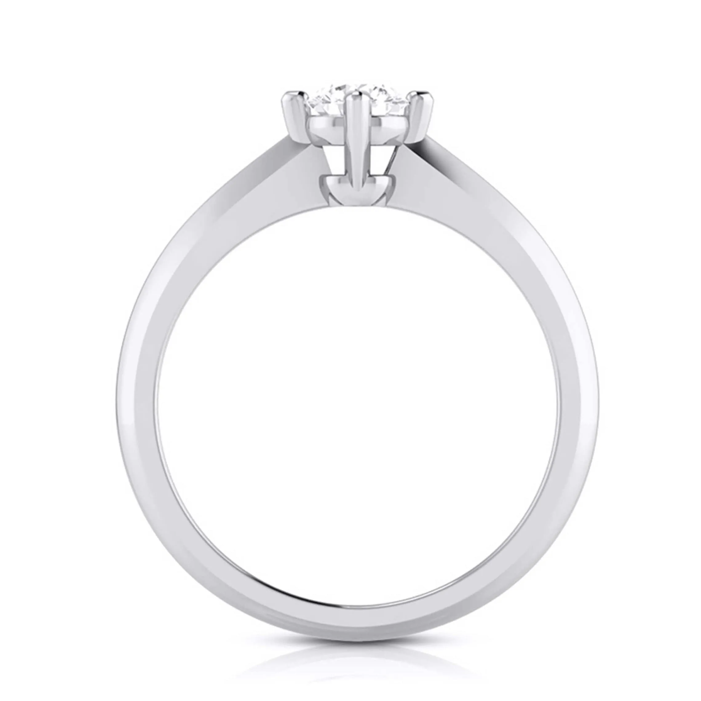 1.50 Carat Platinum Lab Grown Diamond Solitaire Engagement Ring JL PT LG G-121-E