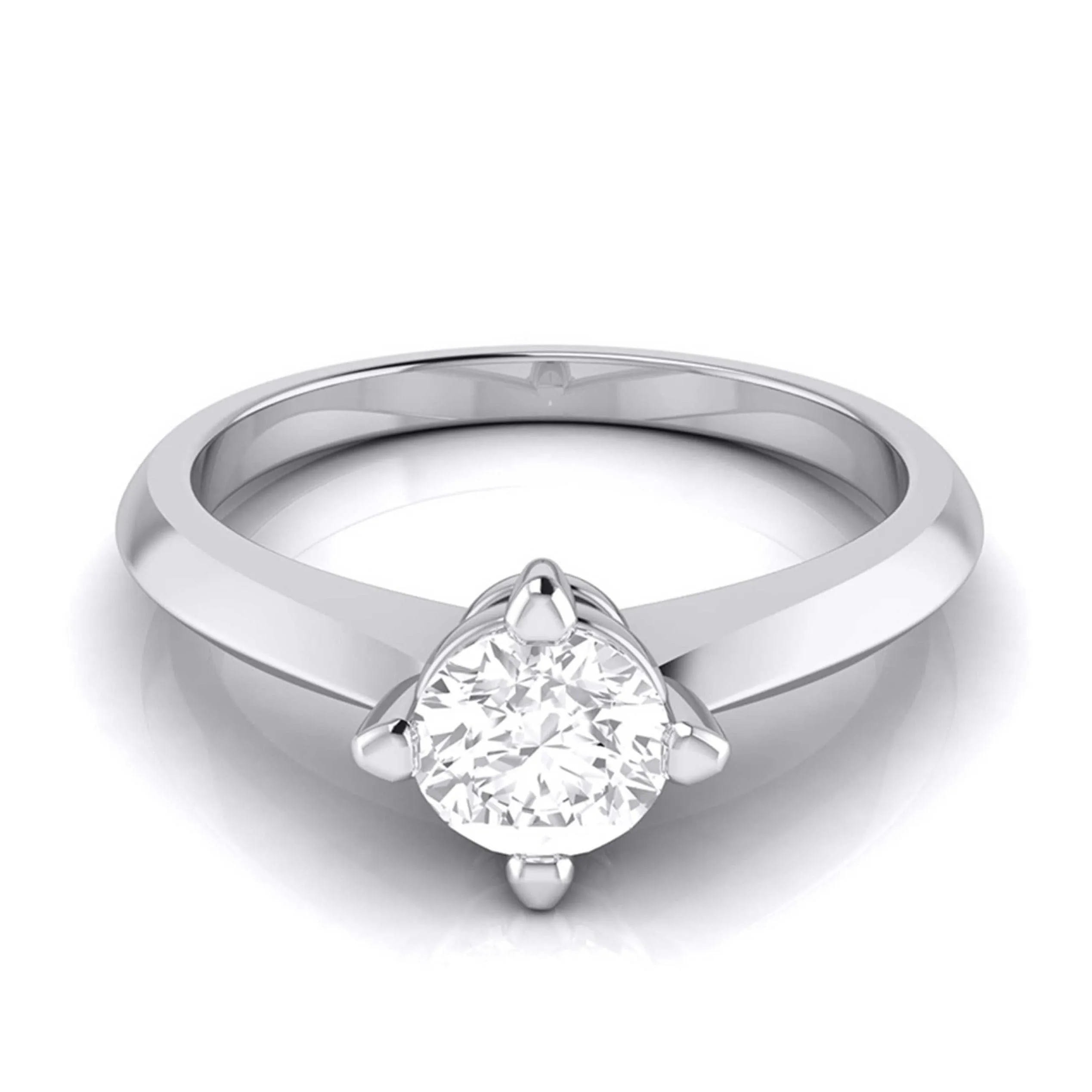 1.50 Carat Platinum Lab Grown Diamond Solitaire Engagement Ring JL PT LG G-121-E