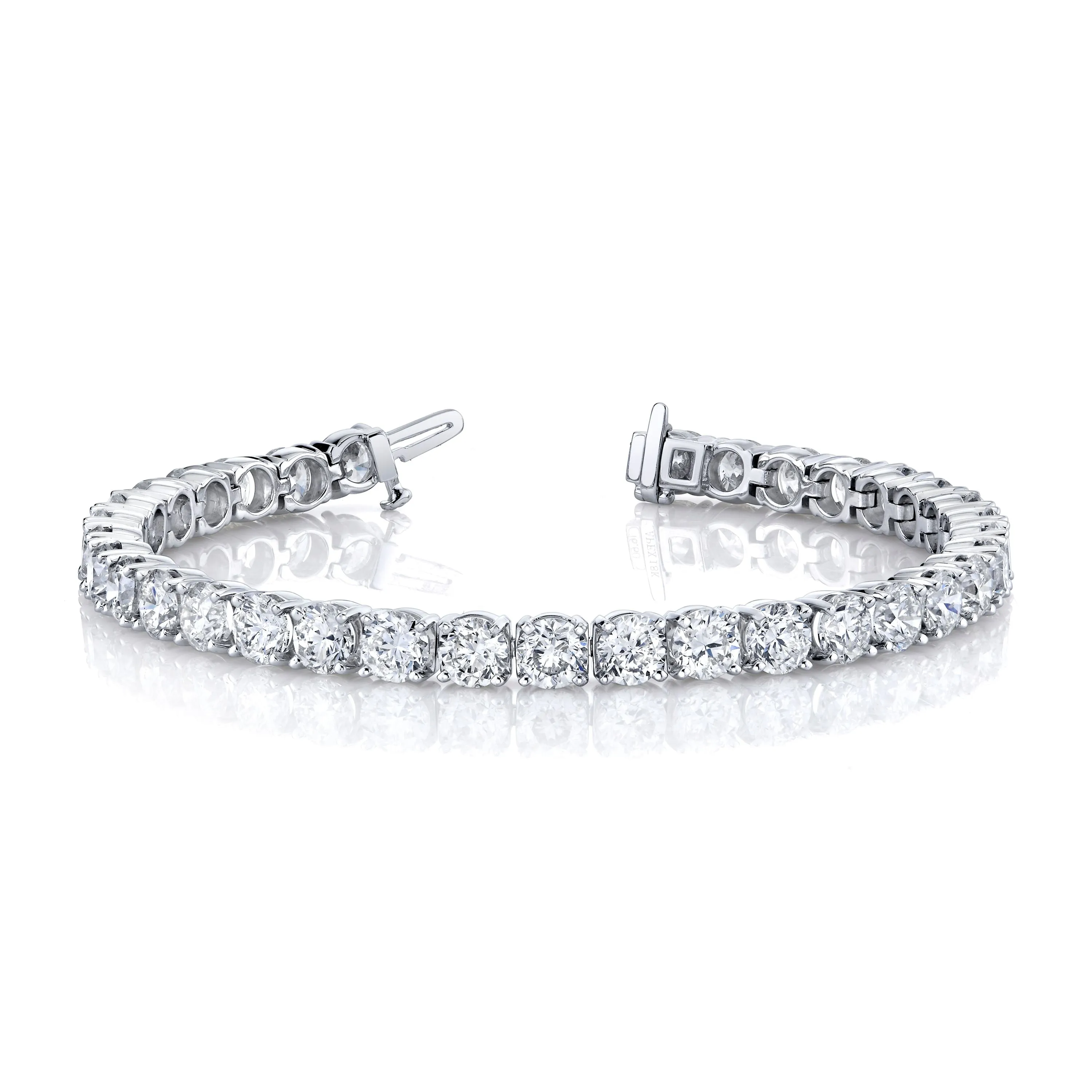 18K White Gold Diamond Tennis Bracelet (16.60ctw)
