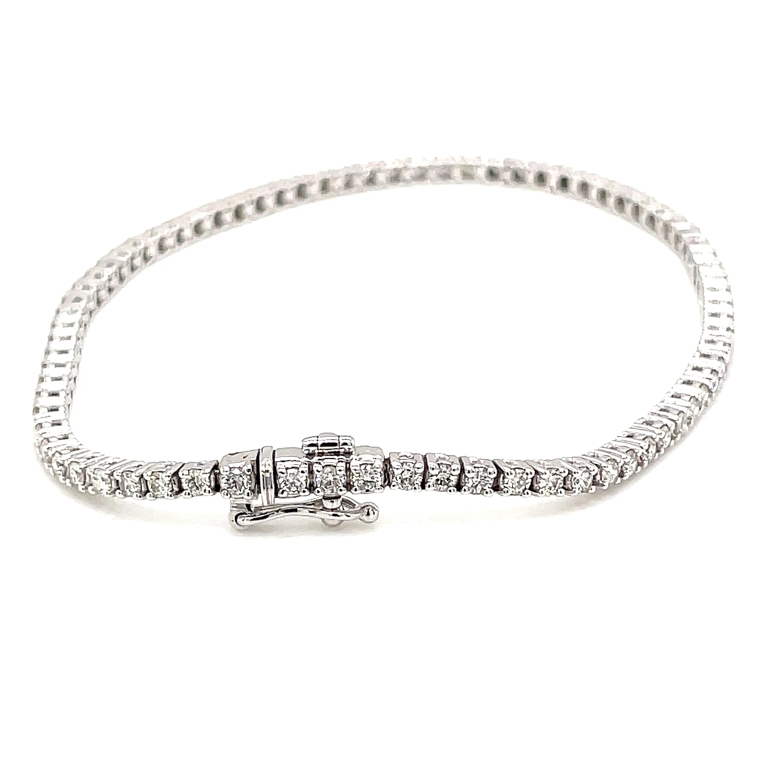 2.00ct 14k White Gold Diamond Tennis Bracelet