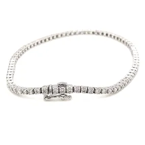 2.00ct 14k White Gold Diamond Tennis Bracelet