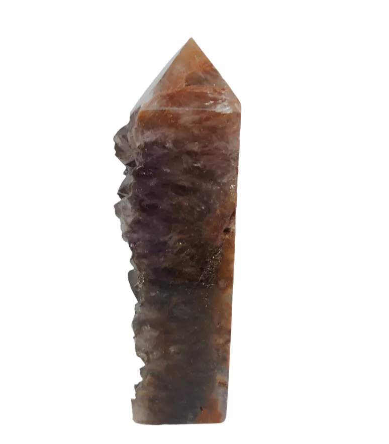 241G Golden Titanium Quartz Crystal Tower