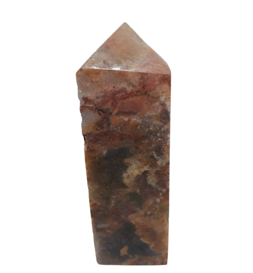241G Golden Titanium Quartz Crystal Tower