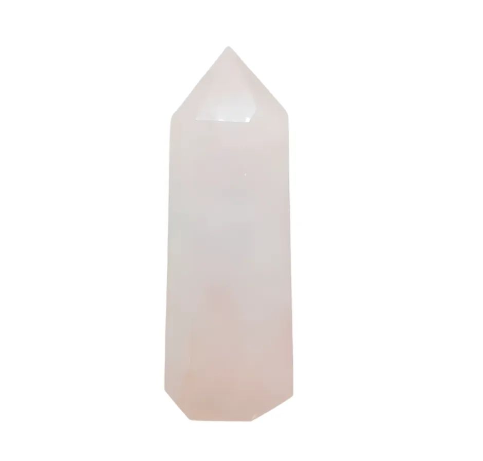 254G Rose Quartz Crystal Tower