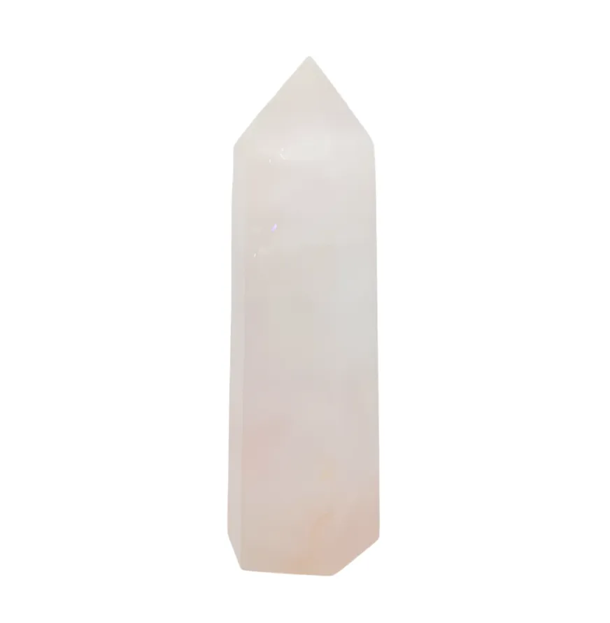 254G Rose Quartz Crystal Tower