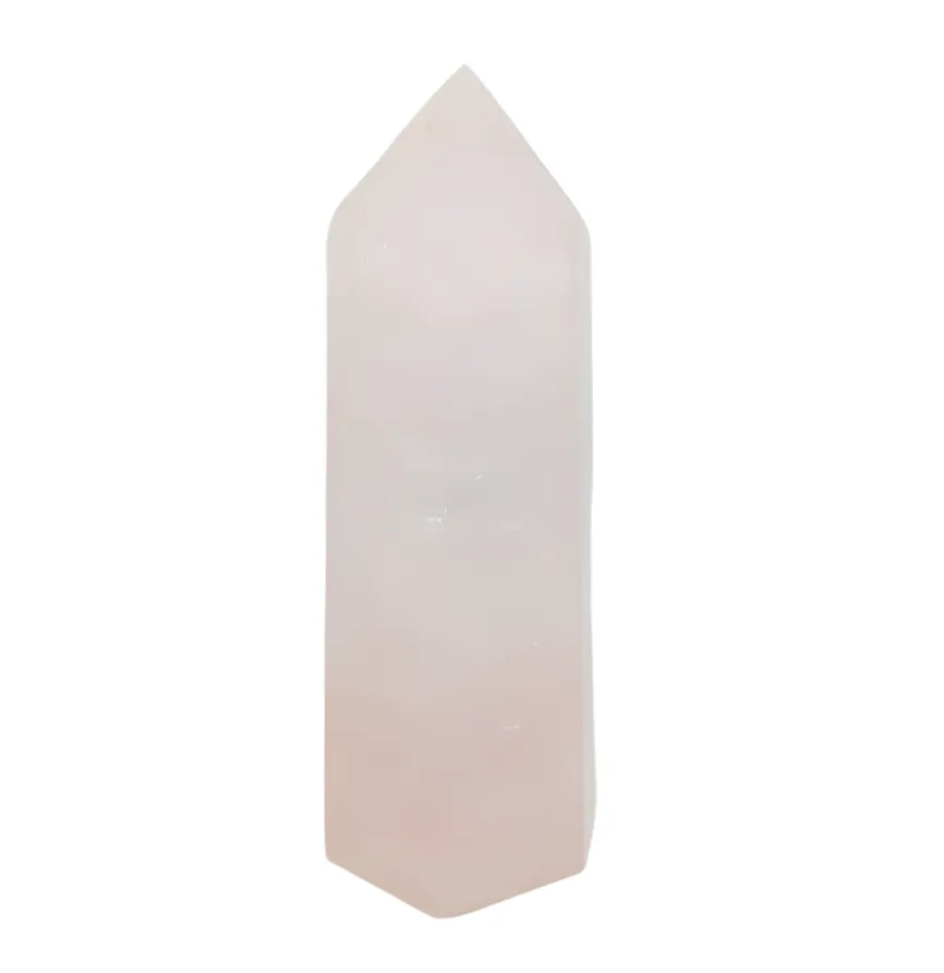 254G Rose Quartz Crystal Tower
