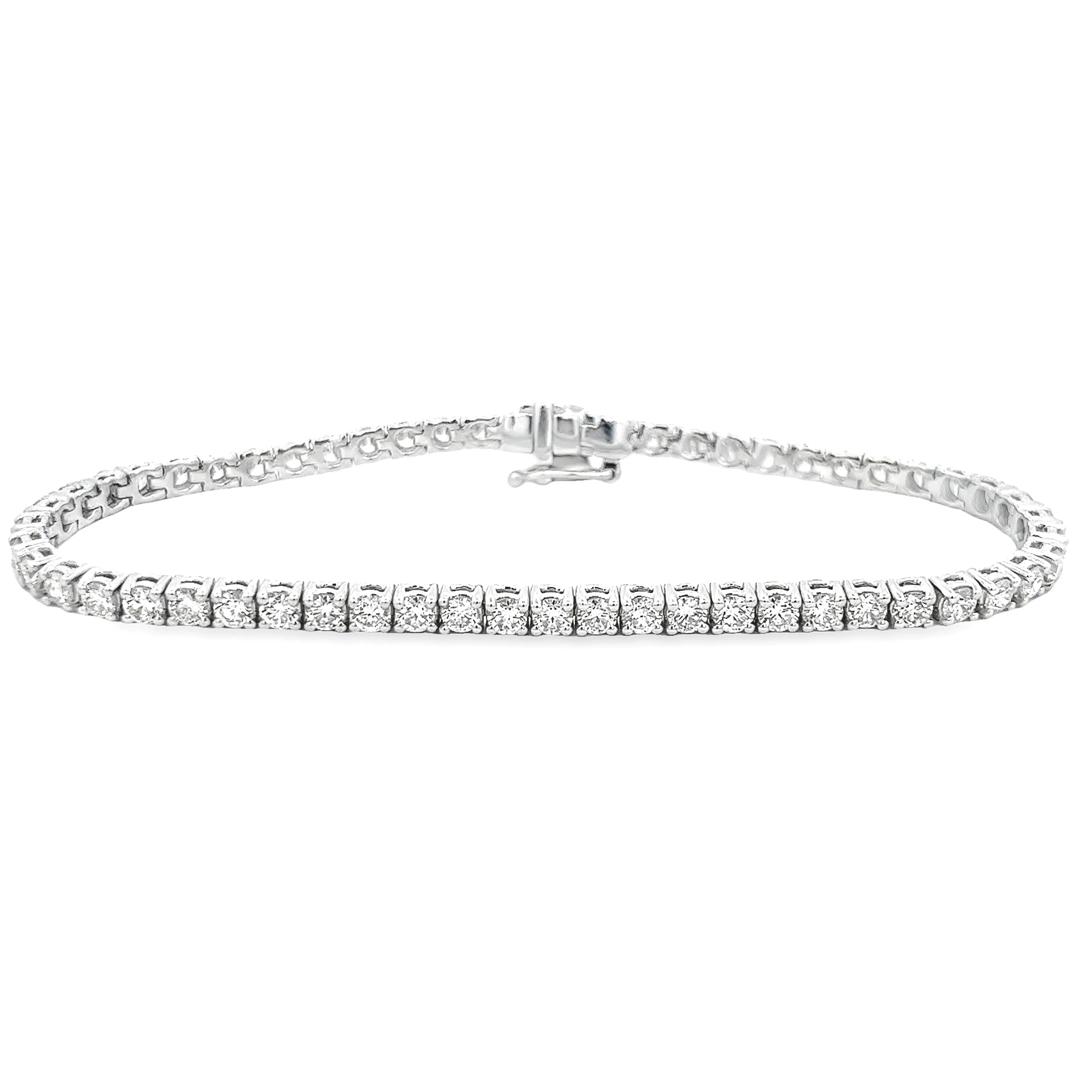 4.00ct 14k White Gold Diamond Bracelet