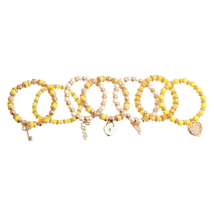 5 Stack Bohemian Charm Bracelet Collection