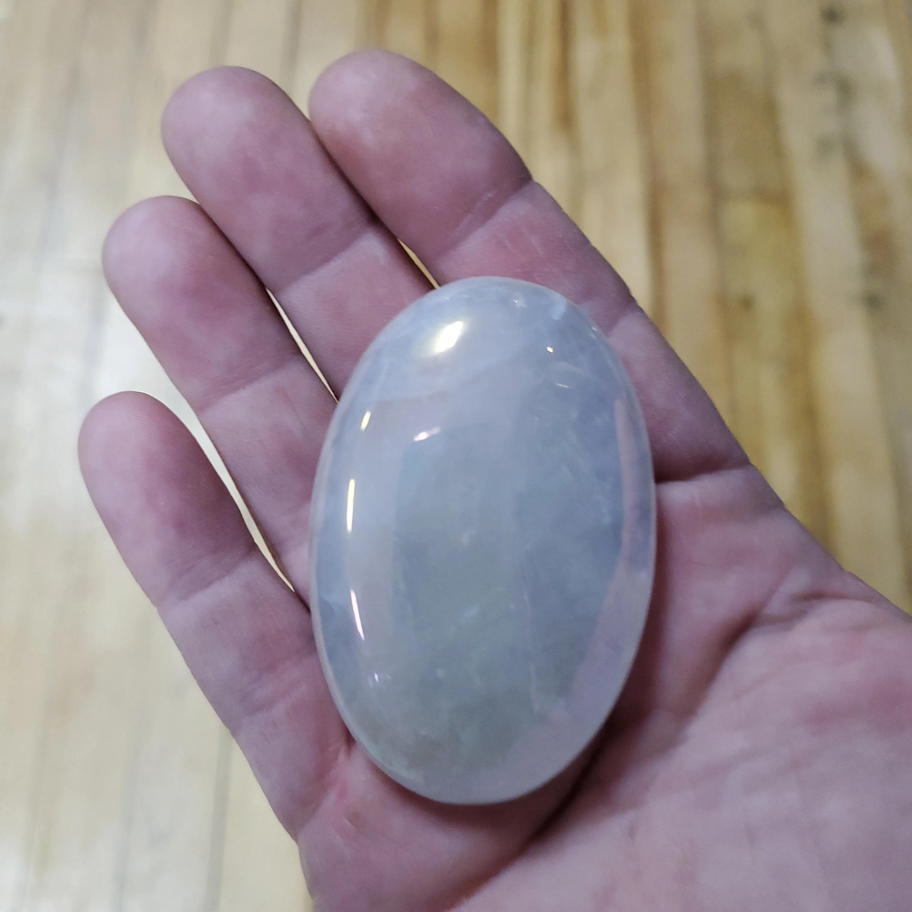 Angel Aura Quartz Palm Stones