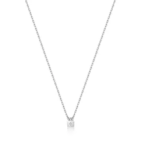 ANIA HAIE - Silver Chunky Chain Padlock Necklace