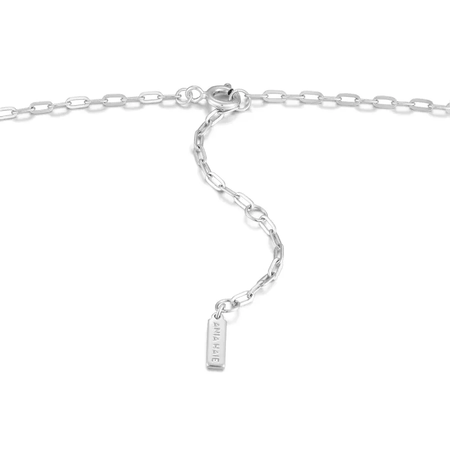 Ania Haie Sterling Silver Spike Link Necklace