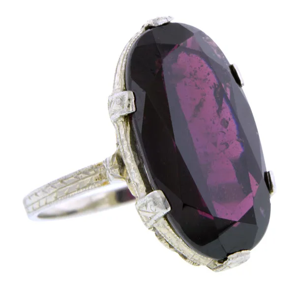Art Deco Garnet Ring