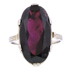 Art Deco Garnet Ring